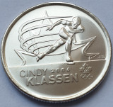 Monedă 25 cents 2009 Canada, Cindy Klassen, unc, km#1065