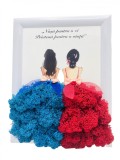 Tablou cu licheni in rama pentru Nasa, Eventissimi, Personalizabil, Multicolor, 19 x 24 cm, Eventissimi&reg;