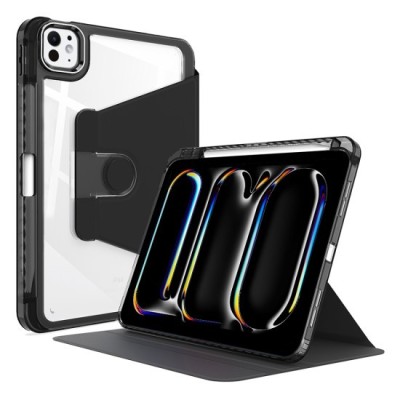 Husa pentru iPad Pro 13 (2024) - Techsuit Crystal Vision - Black foto