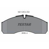 Textar set placute frana, frana disc