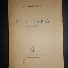 OCTAVIAN GOGA - DIN LARG. POEME POSTUME (1939)