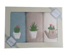 Set de 3 prosoape bucătărie Valentini Bianco KZ300/11