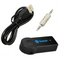 Receptor audio Bluetooth, MP3, jack, USB - Negru