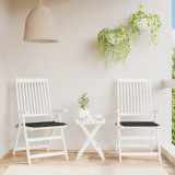 vidaXL Perne scaune grădină 2 buc. negru 40x40x3 cm țesătură Oxford