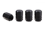 Set capacele auto pentru ventil hexagon negru 4 buc, Amio