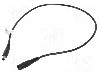 Cablu alimentare DC, DC 4,8/1,7 mufa, DC 5,5/2,1 soclu, negru, 0,5m, WEST POL - P48-C21-C050-050BK