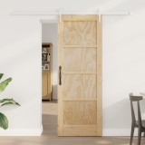 Ușa Glisantă vidaXL cu Set de Hardware 73.5x198.5 cm Lemn Masiv de Pin, Ușa Interioară vidaXL &#039;ORKDAL&#039;73.5x198.5x4 cm Lemn Masiv de Pin