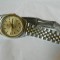 Ceas barbatesc clasic TIMEX cu data , cadran auriu