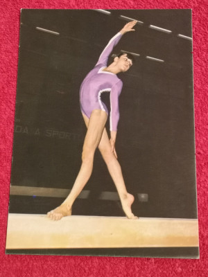 Foto gimnastica-tip carte postala - gimnasta LENUTA RUS foto