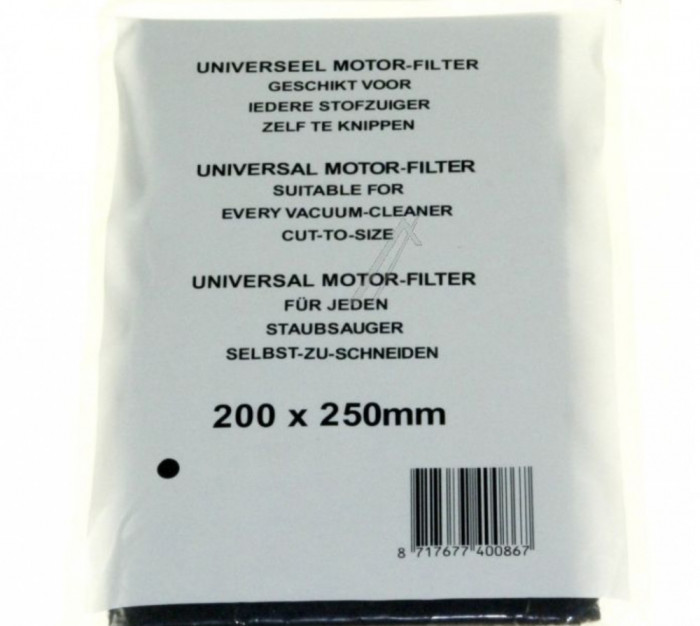 FILTRU MOTOR ASPIRATOR 200 X 250 MM, UNIVERSAL,340929