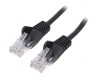 Patch Cord U/UTP Cat5e PVC Negru 50m, Goobay