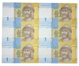 UCRAINA 1 HRIVNA 2018 UNC 6 Buc COALA NETAIATA Semn Yakiv Smolij , P- 116Adu