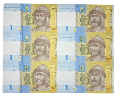 UCRAINA 1 HRIVNA 2018 UNC 6 Buc COALA NETAIATA Semn Yakiv Smolij , P- 116Adu foto