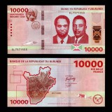 BURUNDI █ bancnota █ 10000 Francs █ 2022 █ UNC █ necirculata