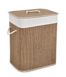 Cumpara ieftin Cos rufe bambus natur textil bej Zahara 40x30x50h