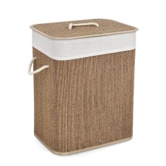 Cos rufe bambus natur textil bej Zahara 40x30x50h