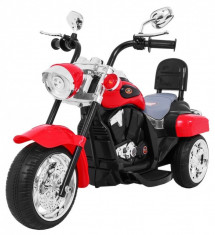 Motocicleta electrica chopper, rosu foto