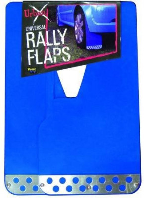 Set aparatori noroi Streetwize Rally Look Blue universale, cu element cromat 2 buc. foto