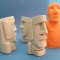 Set Insula Pastelui statuete Moai trei surprize Happy Meal 2009 cel putin un mecanism functional film O noapte la muzeu 2 plus Moai imprimanta 3d m8b