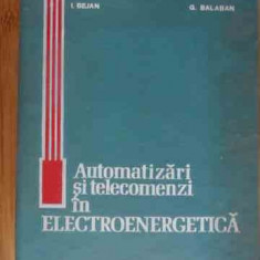 Automatizari Si Telecomenzi In Electroenergetica - I. Bejan G. Balaban ,539177