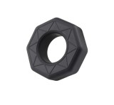 Inel de Penis No. 6, Material Silicon Lichid, Negru, Guilty Toys