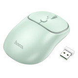 Mouse Fara Fir 2.4G, 1600 DPI, Hoco Royal (GM25), Light Green