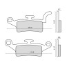 Placute frana Yamaha YW 125 BWS fata Cod Produs: MX_NEW 225103250RM