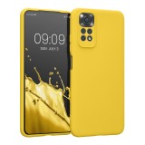 Husa Kwmobile pentru Xiaomi Redmi Note 11/Redmi Note 11s, Silicon, Galben, 57918.165