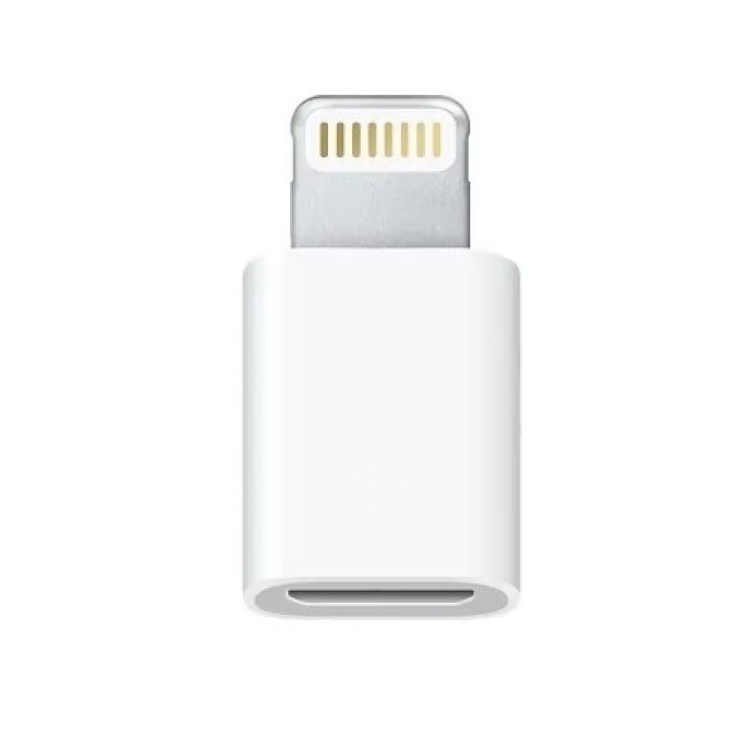 Adaptor telefon, micro USB, Apple iPhone, alb