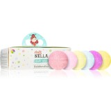 Miss Nella Rainbowfizz bile eferverscente pentru baie pentru copii de 3 ani 6 buc