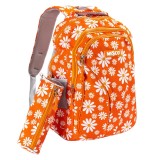 Cumpara ieftin Ghiozdan cu 3 compartimente si penar inclus, Mesco, Floricele