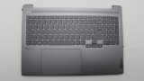 Carcasa superioara cu tastatura palmrest Laptop, Lenovo, IdeaPad Pro 5 16IRH8 Type 83AQ, 5CB1L44959, AM2YC000920, AM2YC000B00, Arctic Grey, layout US