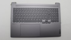 Carcasa superioara cu tastatura palmrest Laptop, Lenovo, IdeaPad Pro 5 16IRH8 Type 83AQ, 5CB1L44959, AM2YC000920, AM2YC000B00, Arctic Grey, layout US