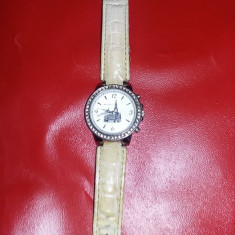 ceas de dama vintage BRUSSELS cu strasuri,stare cum se vede,Tp.GRATUIT