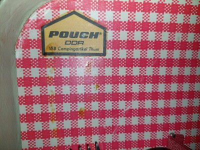 GEANTA VOIAJ Veche POUCH D.D.R-Veb,Trusa mare DDR Design Picnic-Vintage 1960,RAR foto