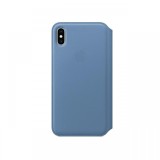 Husa Original iPhone XS Max Apple Leather Folio Cornflower