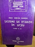 SISTEME DE ECUATII IN LICEU - MIRCEA GANGA