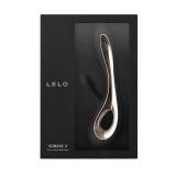 Cumpara ieftin Vibrator rabbit LELO SORAYA 2, pentru stimularea clitorisului și punctului G, 12 funcții de vibrație, negru cu auriu