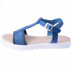 Sandale dama, din piele naturala, Johnny, 9538-42, bleumarin