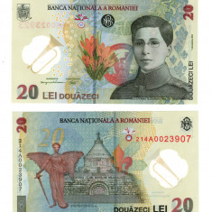 Bancnota BNR de 20 lei - Seria A - Ecaterina Teodoroiu