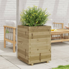 vidaXL Jardinieră de grădină, 50x50x72,5 cm, lemn de pin impregnat