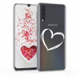 Husa pentru Samsung Galaxy A50, Silicon, Transparent, 48060.02, Carcasa, Kwmobile