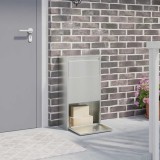 vidaXL Cutie pentru colet Argintiu 44 x 22 x 82 cm Oțel Galvanizat 874924