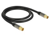 Cablu coaxial 1m 75&Omega; negru
