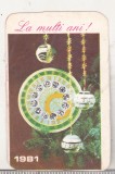 Bnk cld Calendar de buzunar 1981 - Editura Junimea