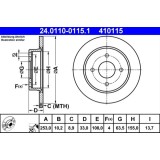 Disc frana ATE 24.0110-0115.1