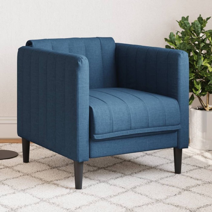 Gossi fotoliu, albastru, material textil