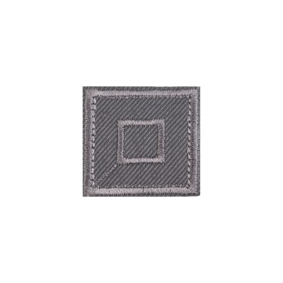 Petic termoadeziv patrat Crisalida, 33 x 33 mm, Gri foto
