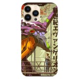 Husa compatibila cu Apple iPhone 12 Pro model Eva 01 Evangelion, Silicon, TPU, Viceversa, Transparent, Carcasa