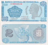 1989 (5 X), 2 Bol&iacute;vares (P-69) - Venezuela - stare UNC